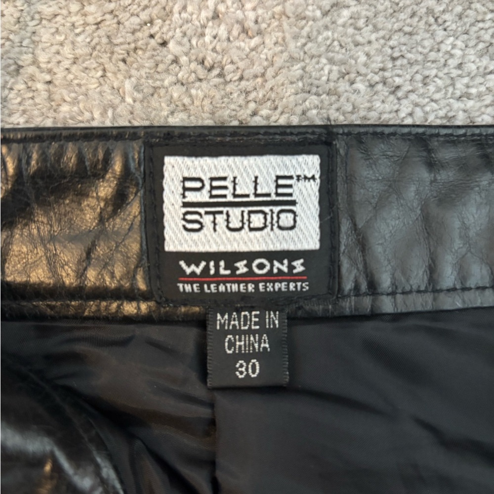 Pelle Studio Black Leather Pants